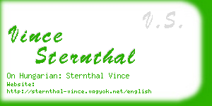 vince sternthal business card